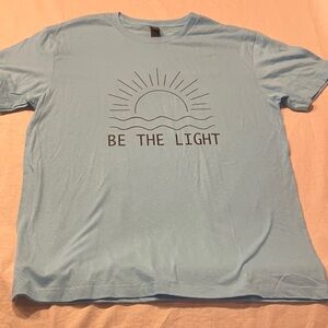 DYI Light Blue 'Be The Light' Short Sleeve Tee